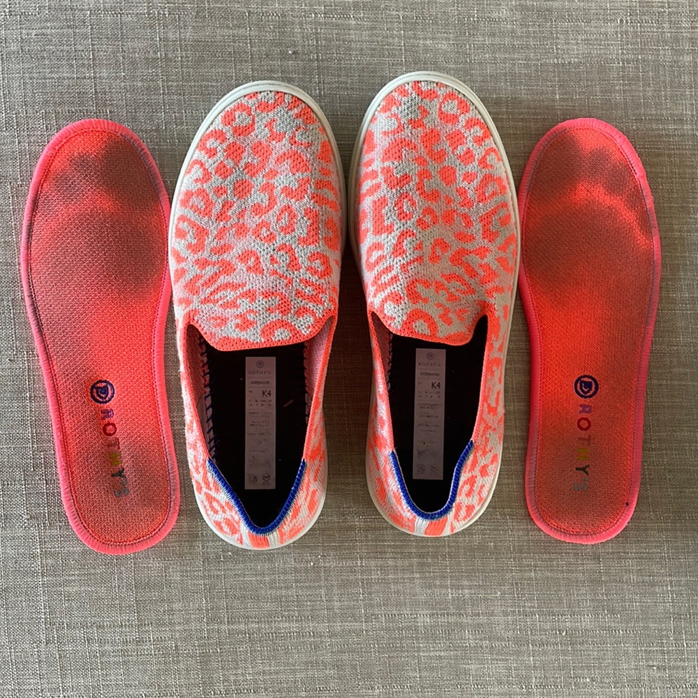 Rothy’s Kids animal print sneakers